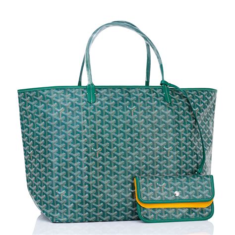 goyard green reversable tote bag|Goyard st louis pm size.